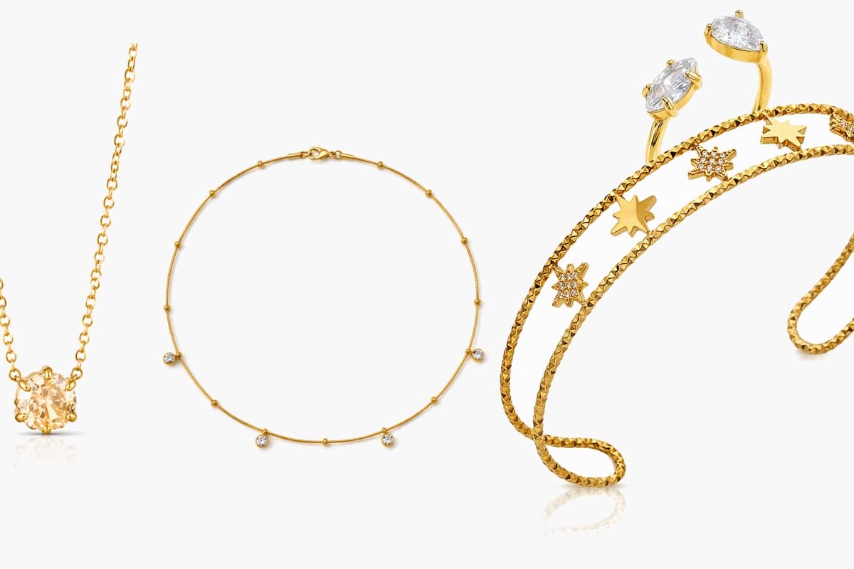 Dainty Single Stone Pendant Necklace