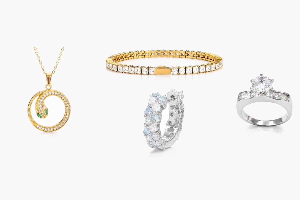 Dainty Pave Band Huggie Earrings