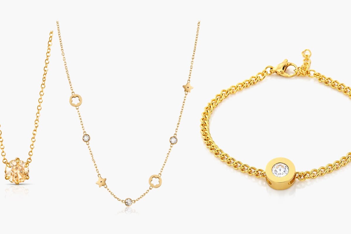 Dainty Single Stone Pendant Necklace