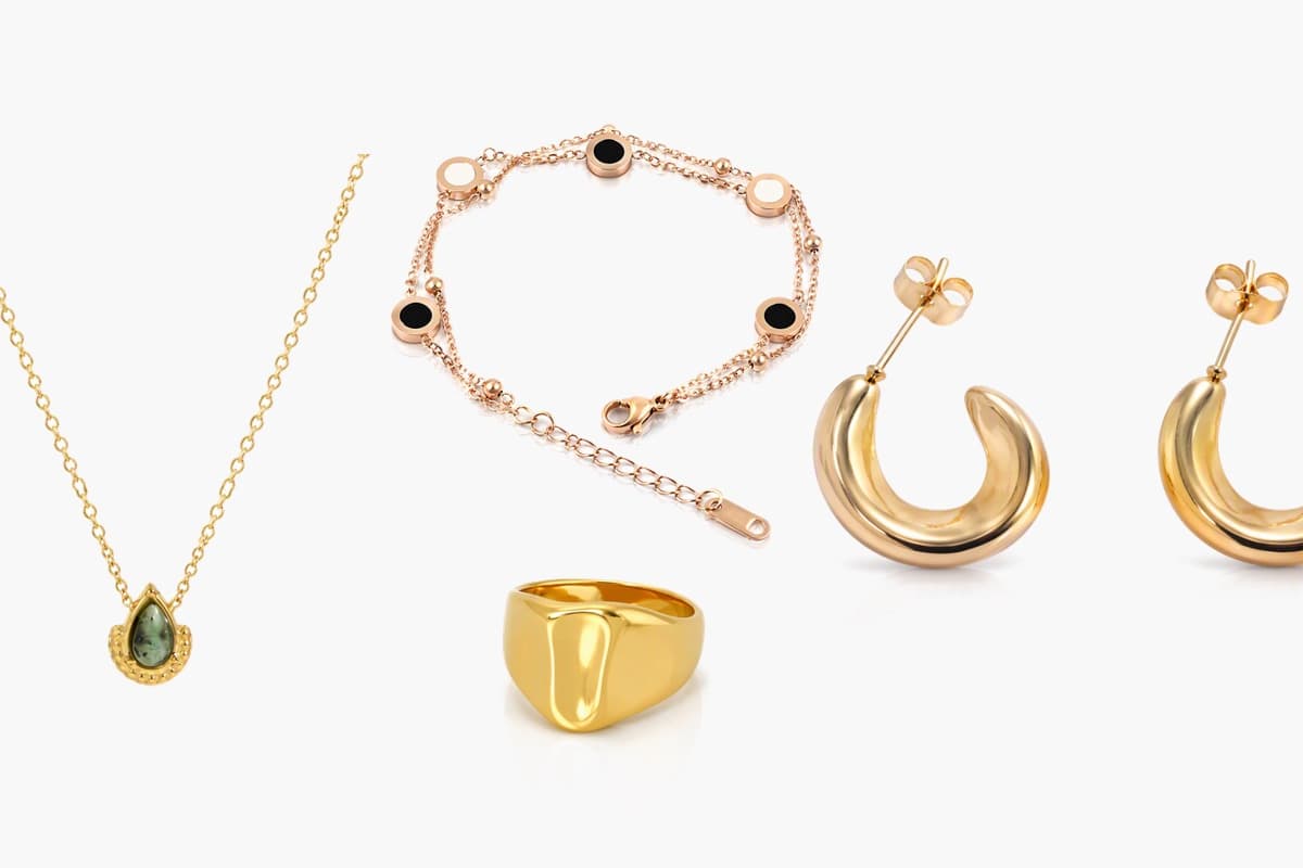 Dainty Teardrop Stone Pendant Necklace