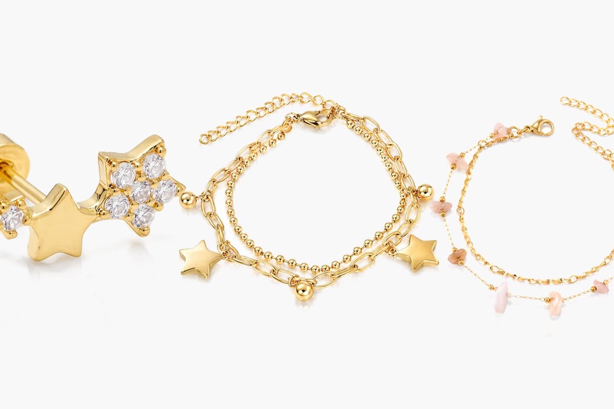 Cute Star Cluster Stud Earrings