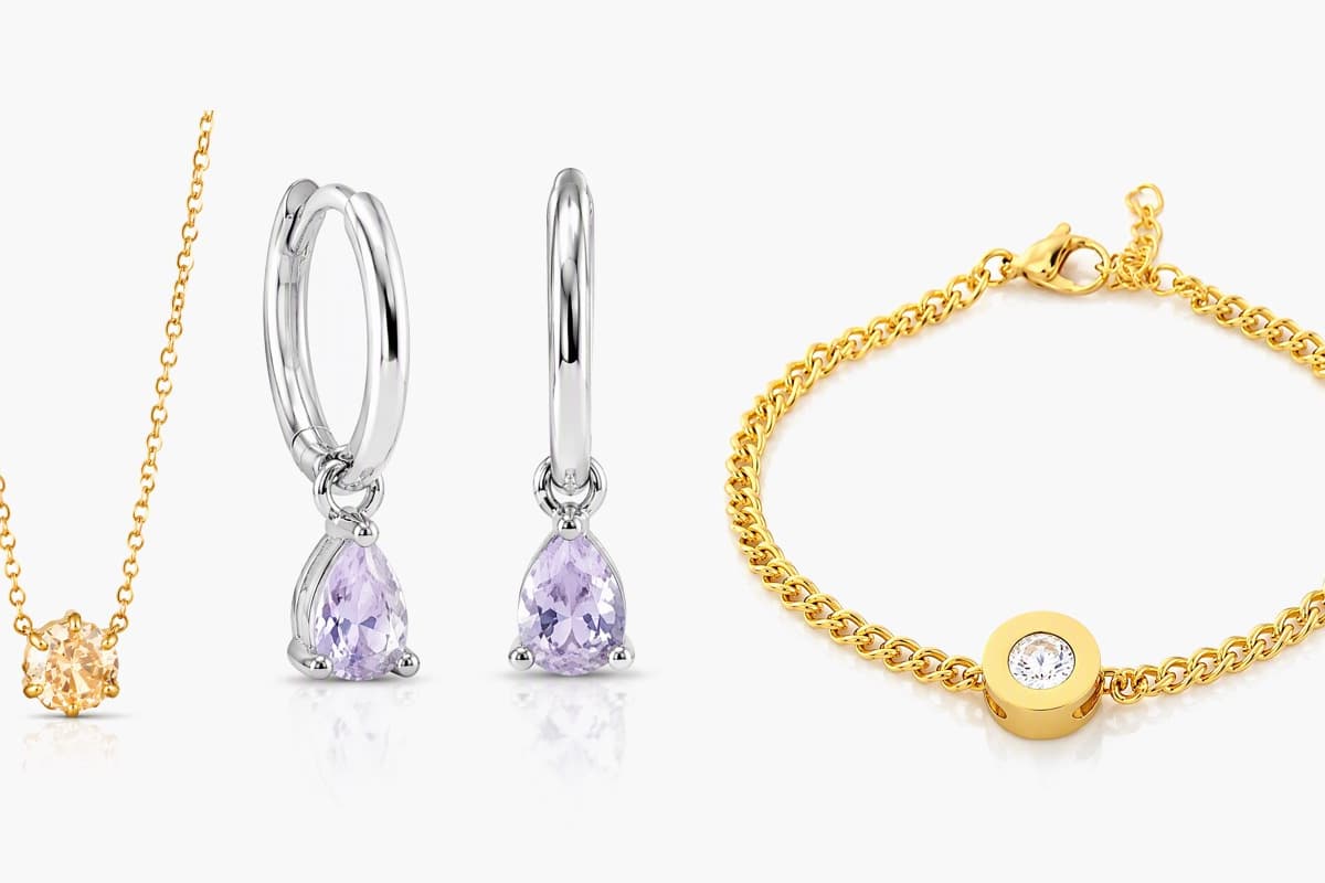 Dainty Teardrop Charm Huggie Earrings