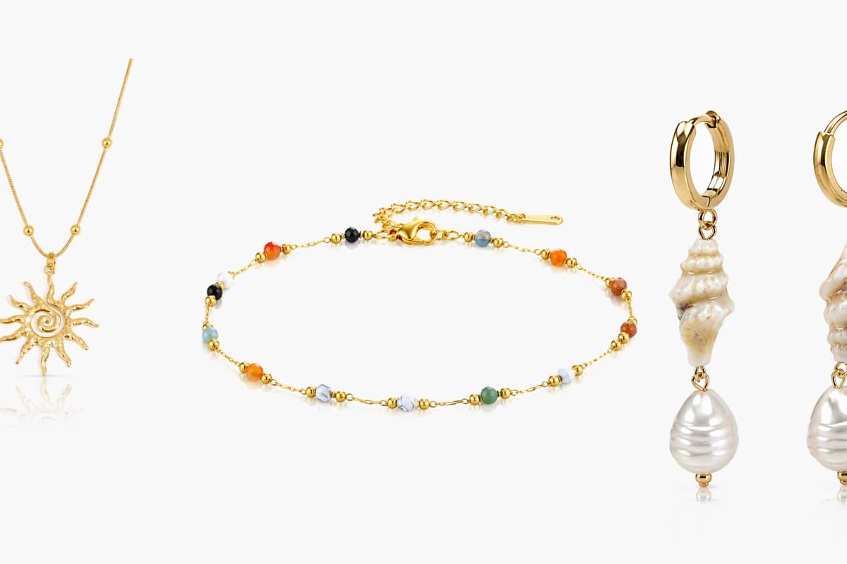 Dainty Multicolor Bead Chain Bracelet