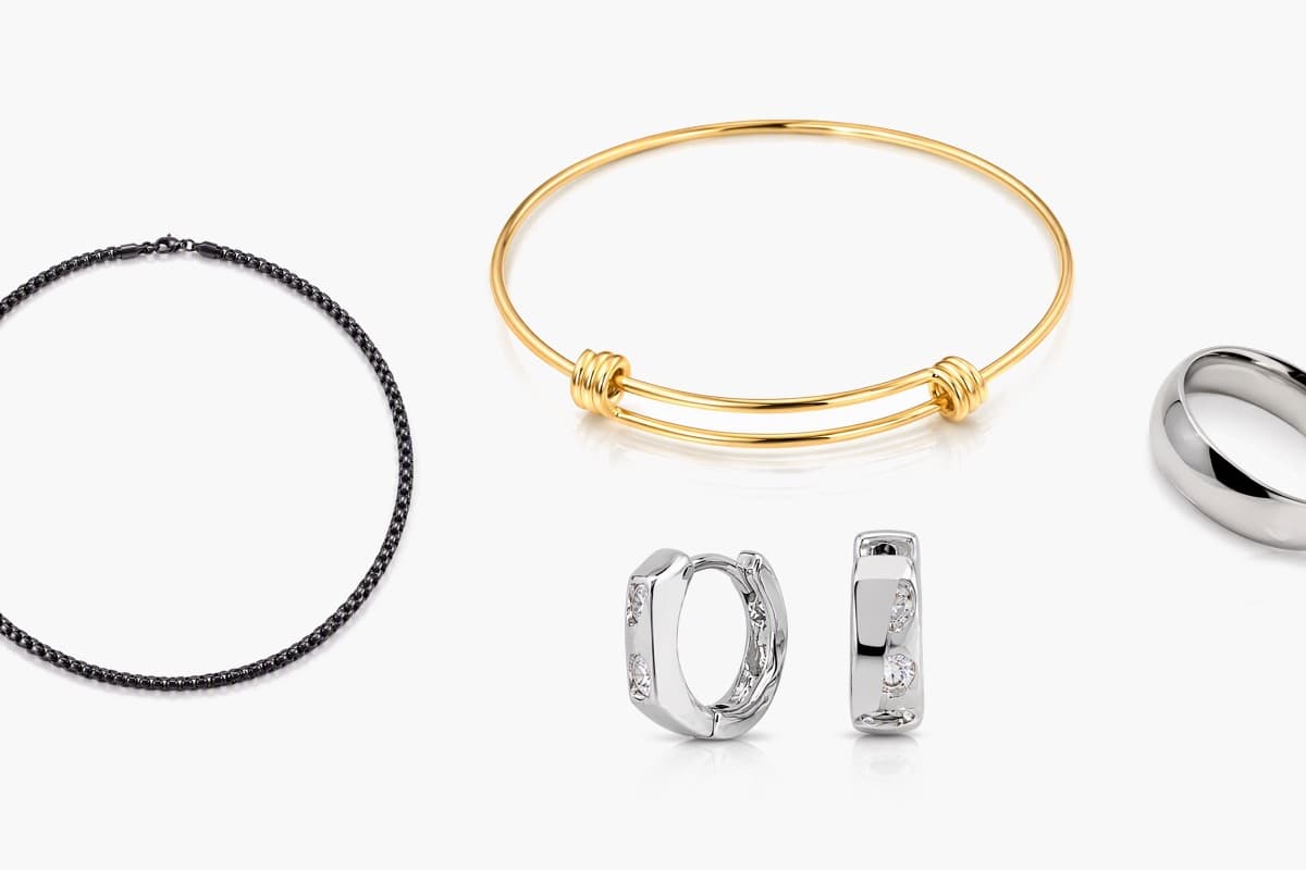 Paved Hoop Earrings