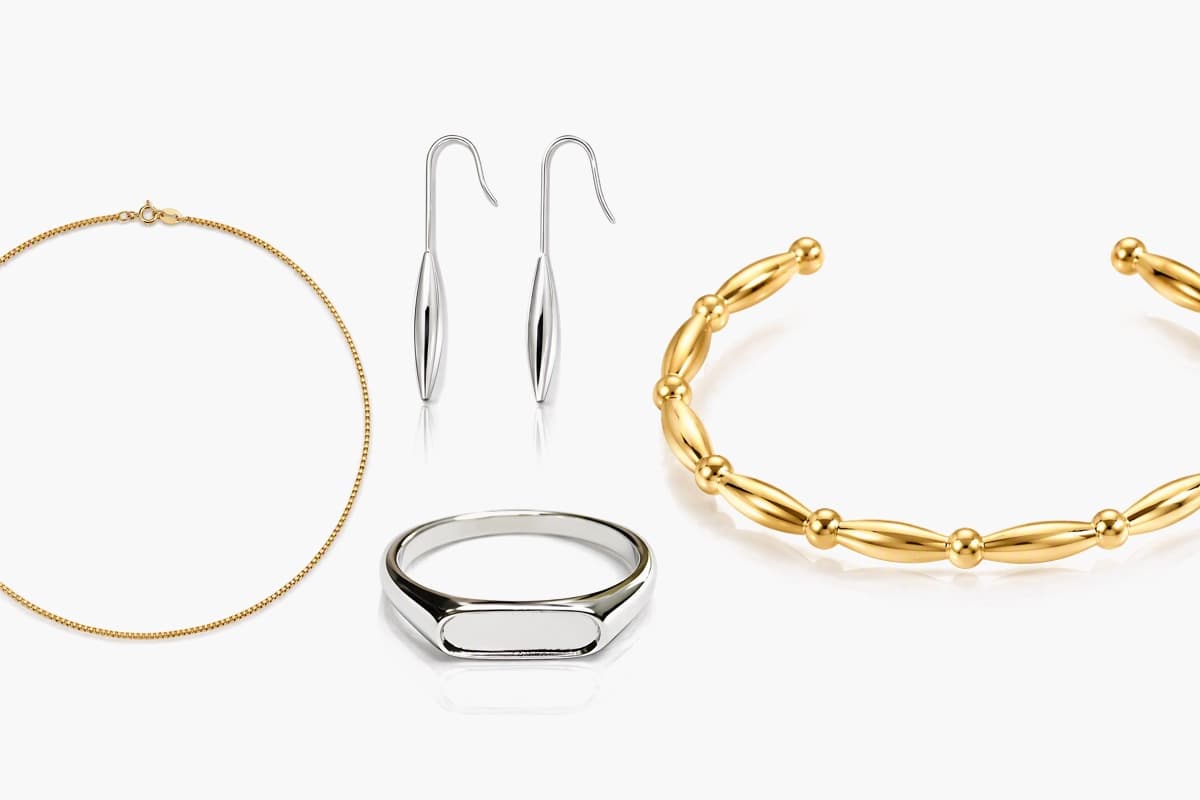 Elongated Drop Hook Earrings