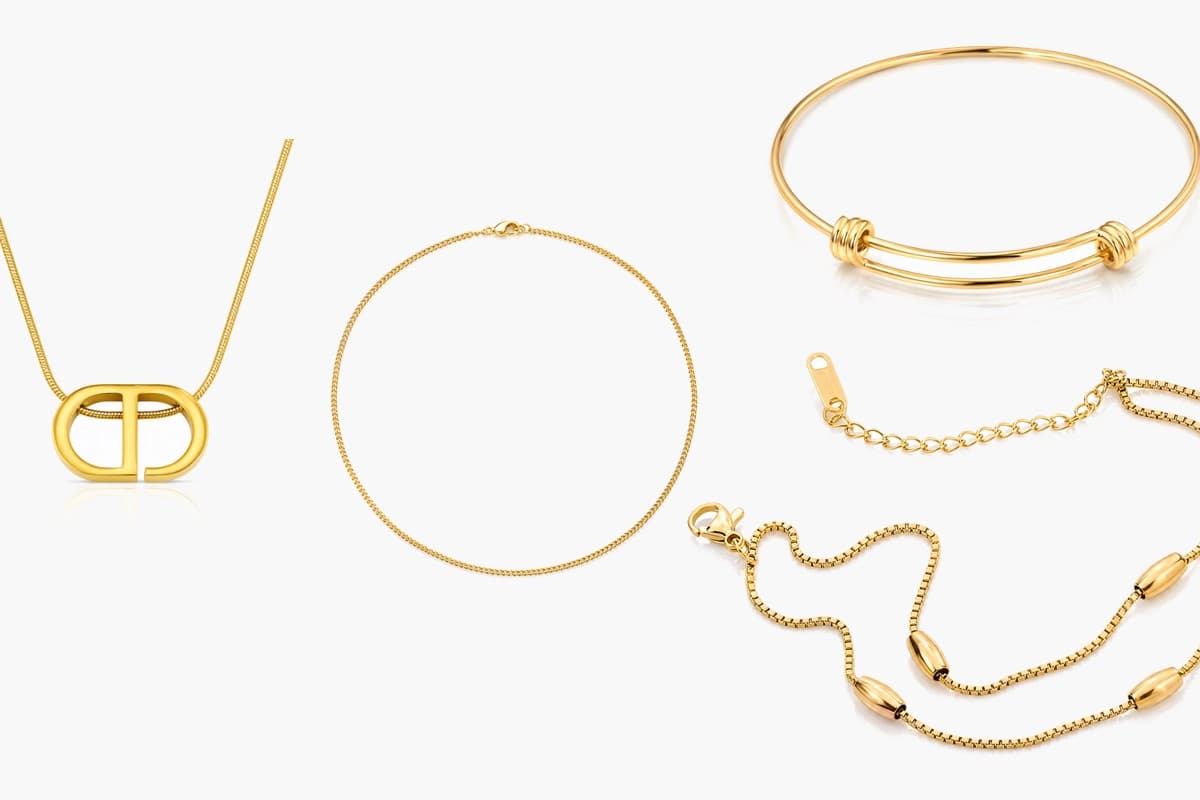 Minimalist Interlocking Oval Necklace