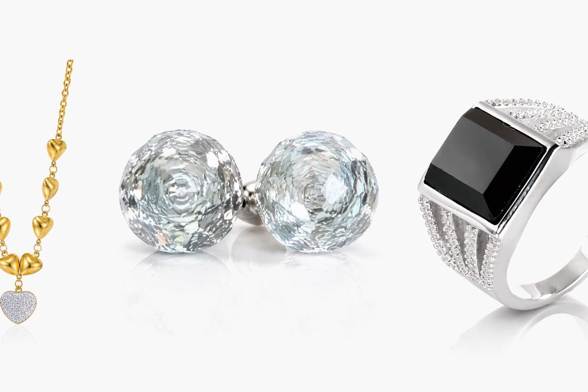 Iridescent Round Bead Stud Earrings