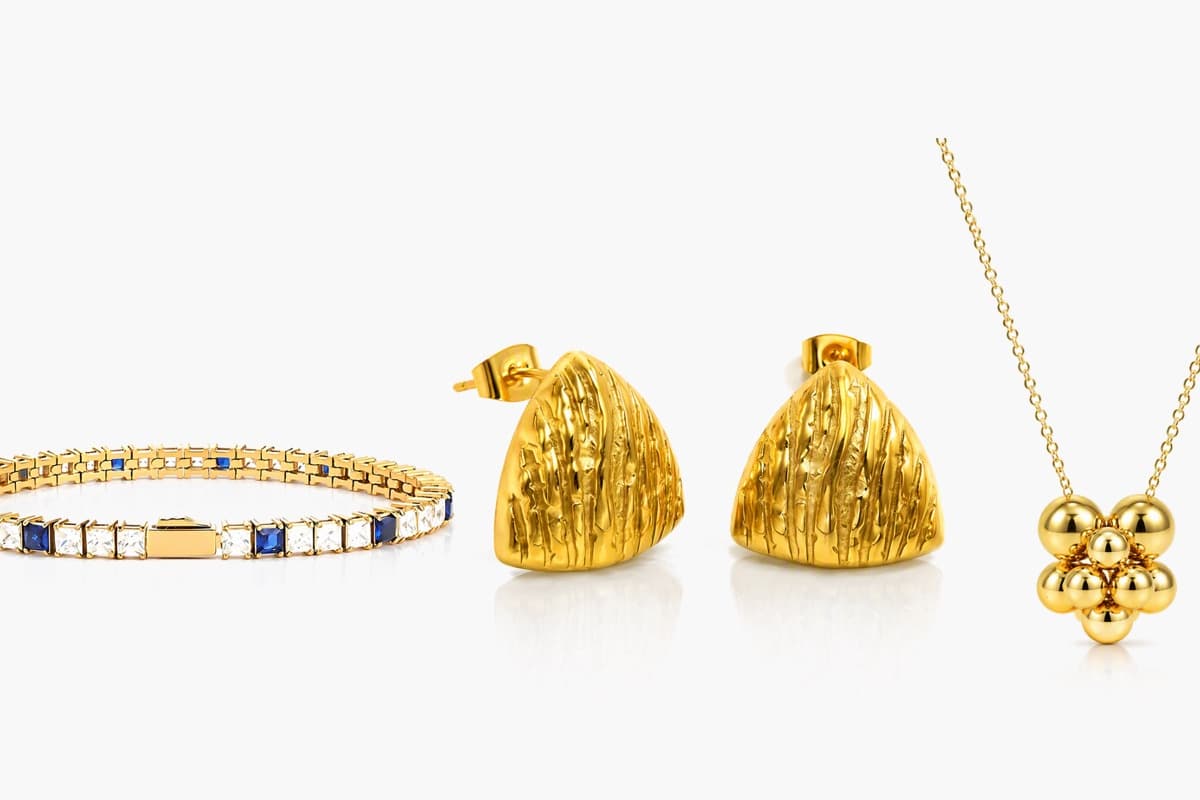 Textured Triangle Drop Earrings