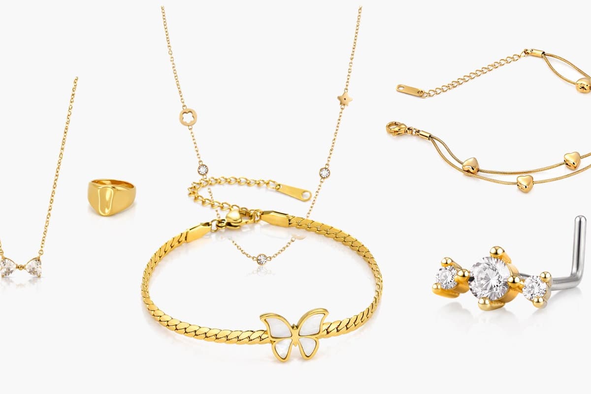 Heart Key Nose Stud