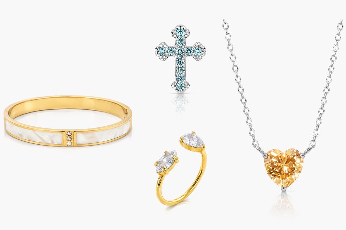 Dainty Cross Stud Earrings