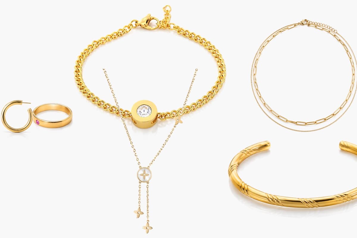 Dainty Flower Disc Layered Necklace