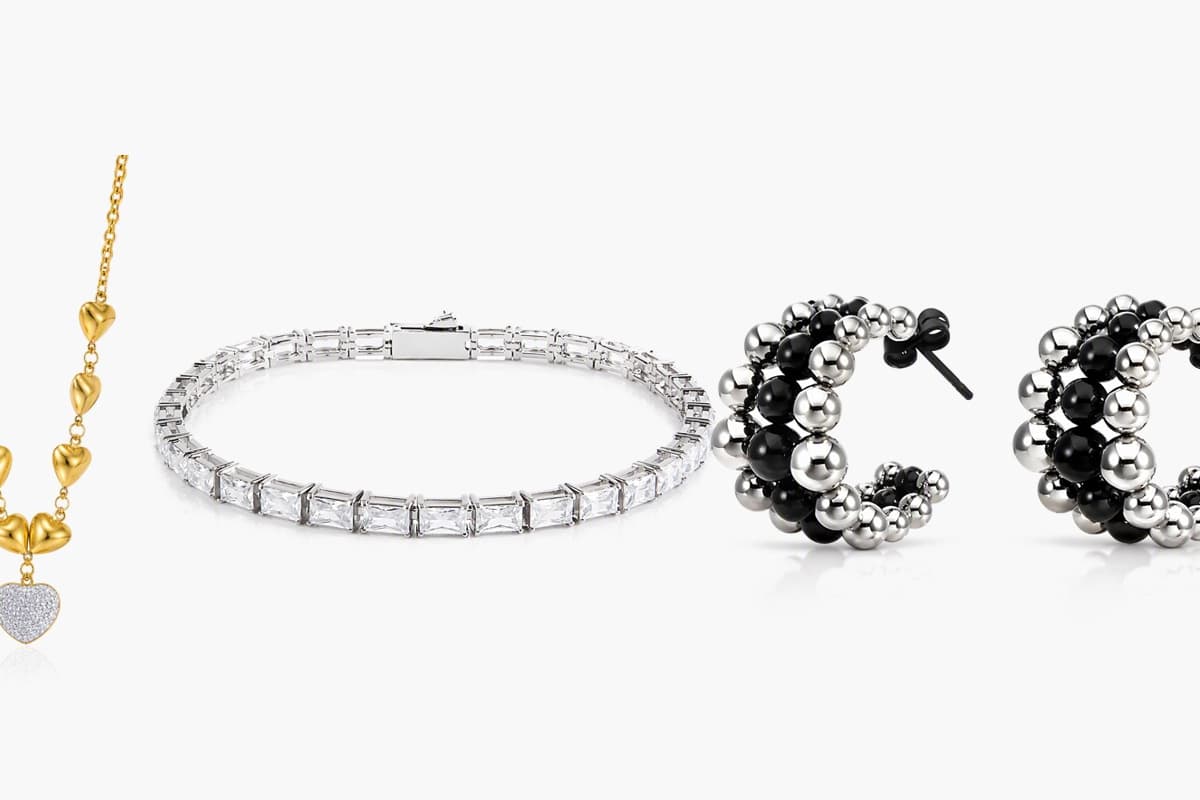 Trendy Beaded Hoop Earrings