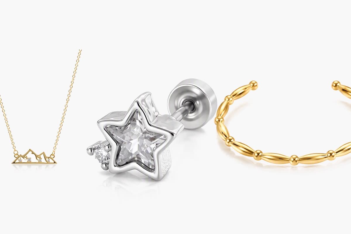 Dainty Mountain Pendant Necklace