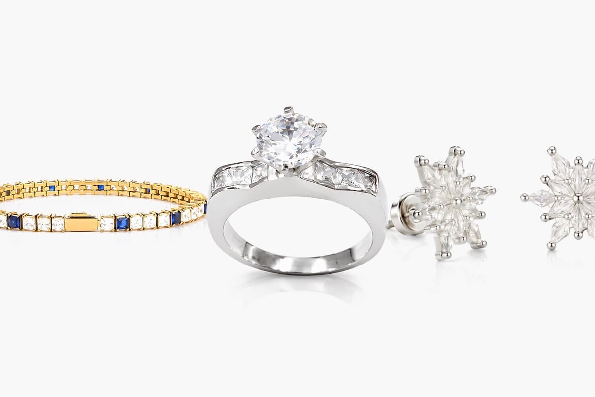 Dainty Snowflake Drop Earrings