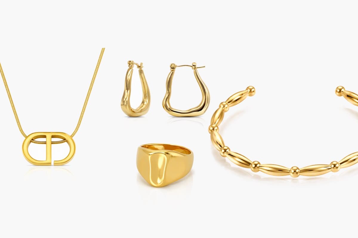 Minimalist Interlocking Oval Necklace