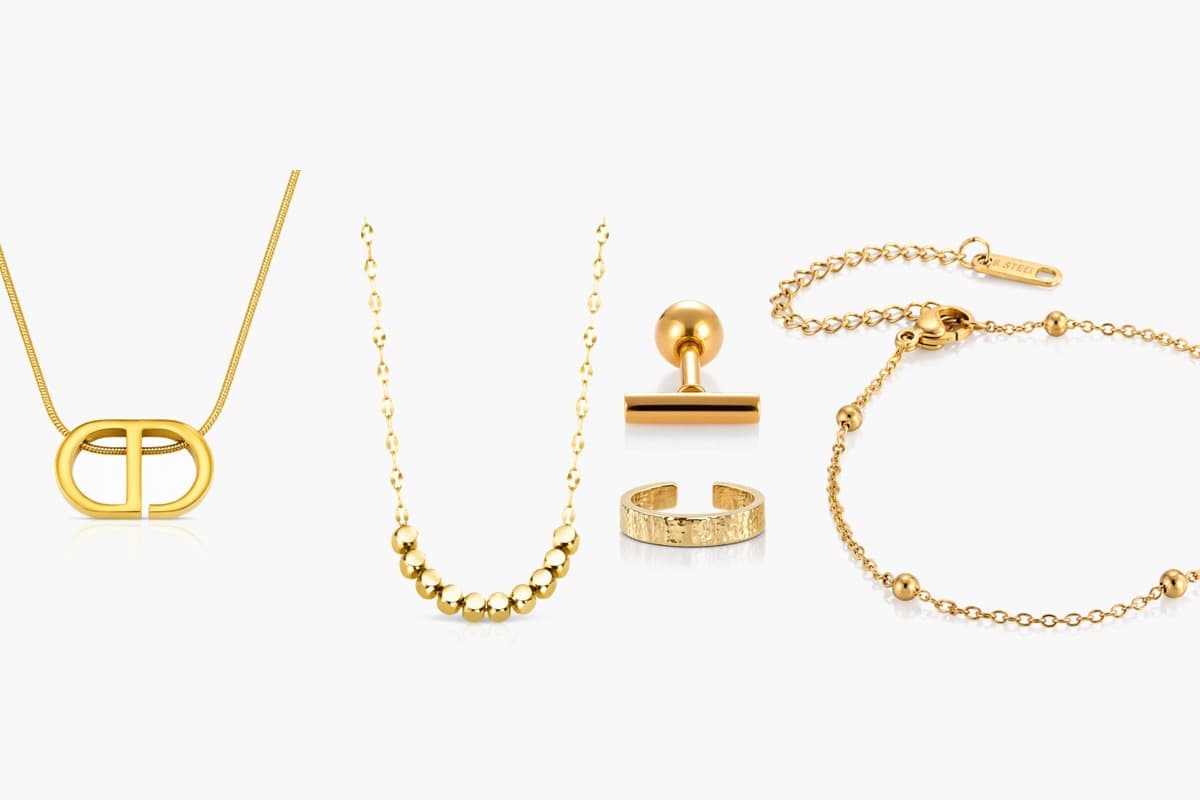Minimalist Interlocking Oval Necklace