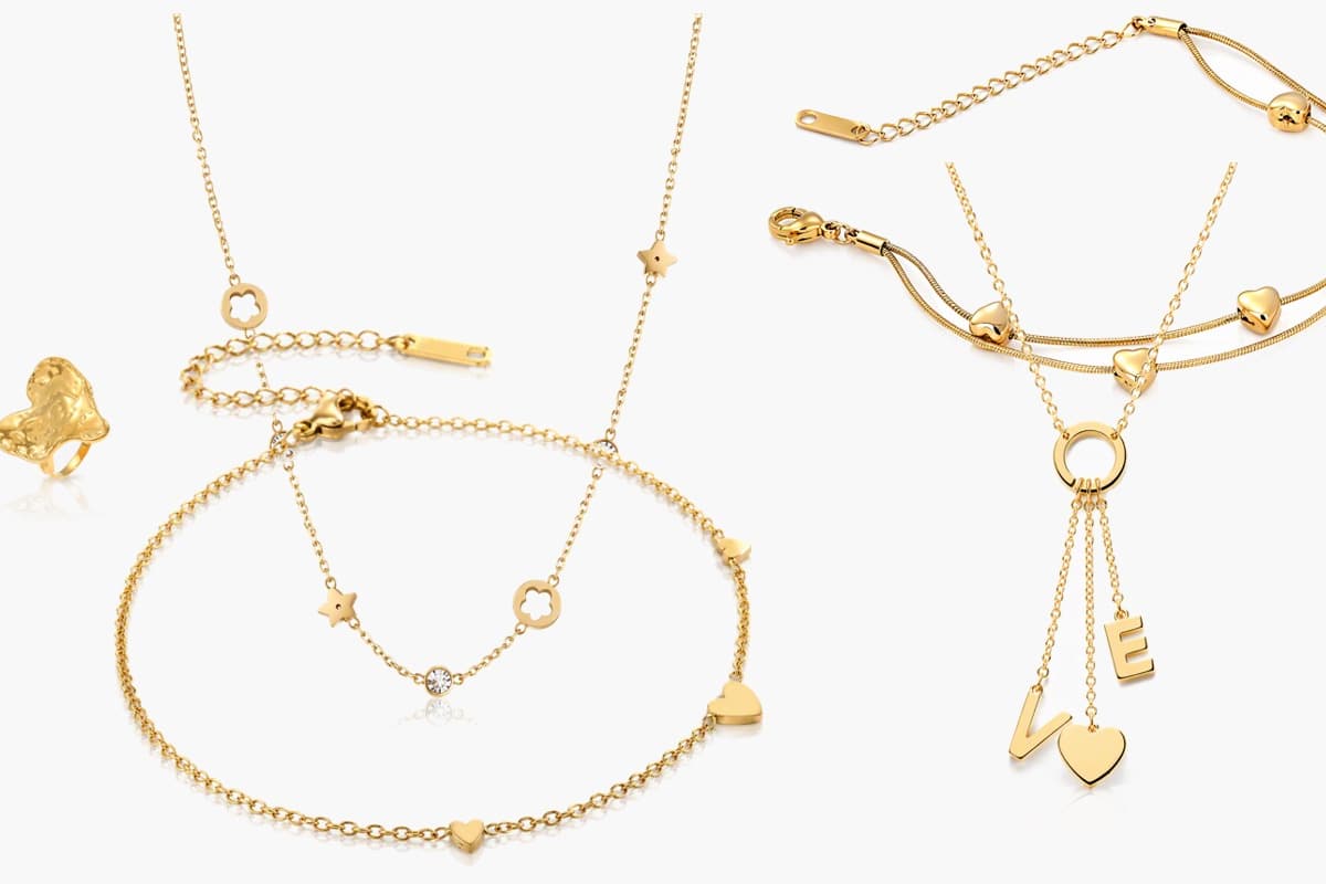 Dainty Double Layer Heart Bracelet