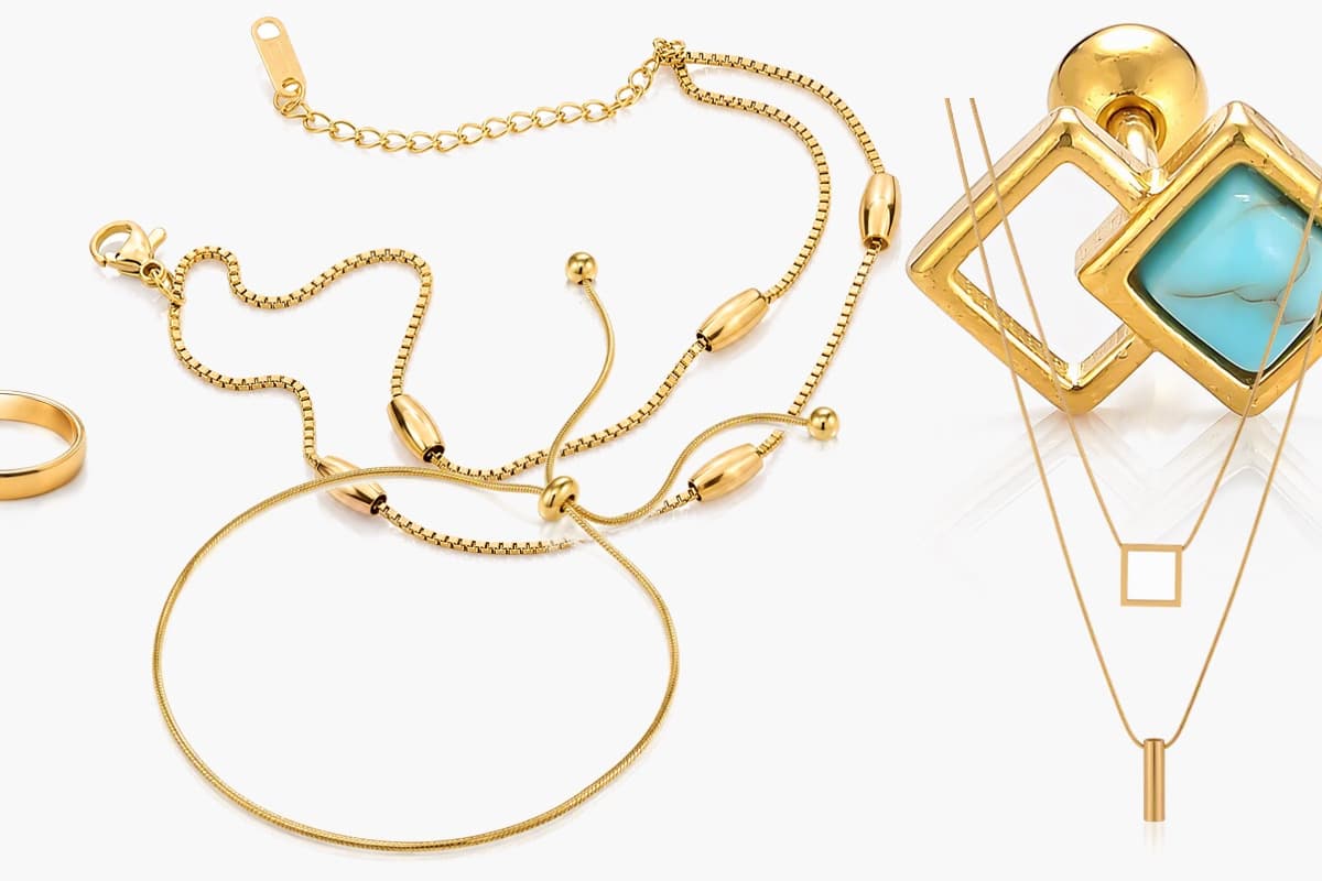Minimalist Bar Square Snake Chain Necklace