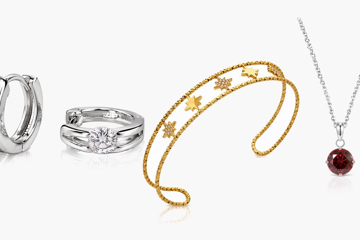 Dainty Single Stone Huggie Earrings