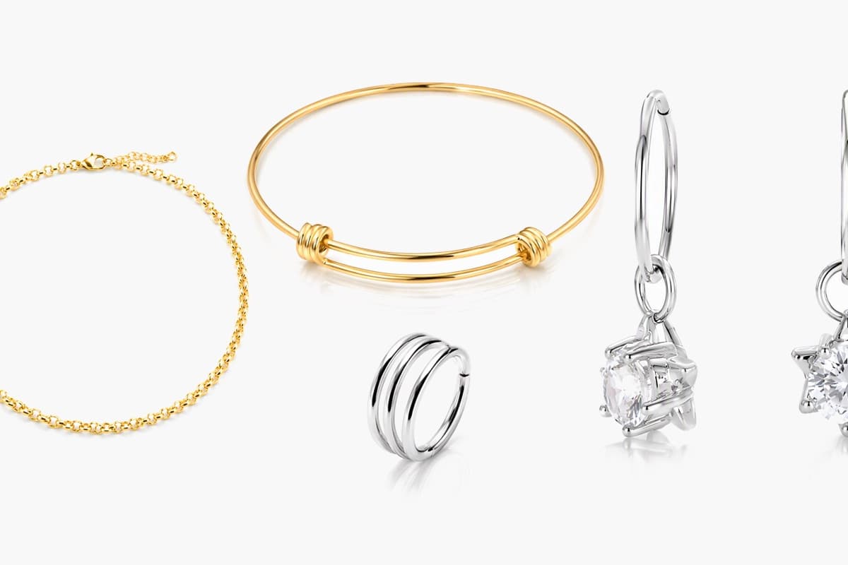 Cute Star Charm Hoop Earrings