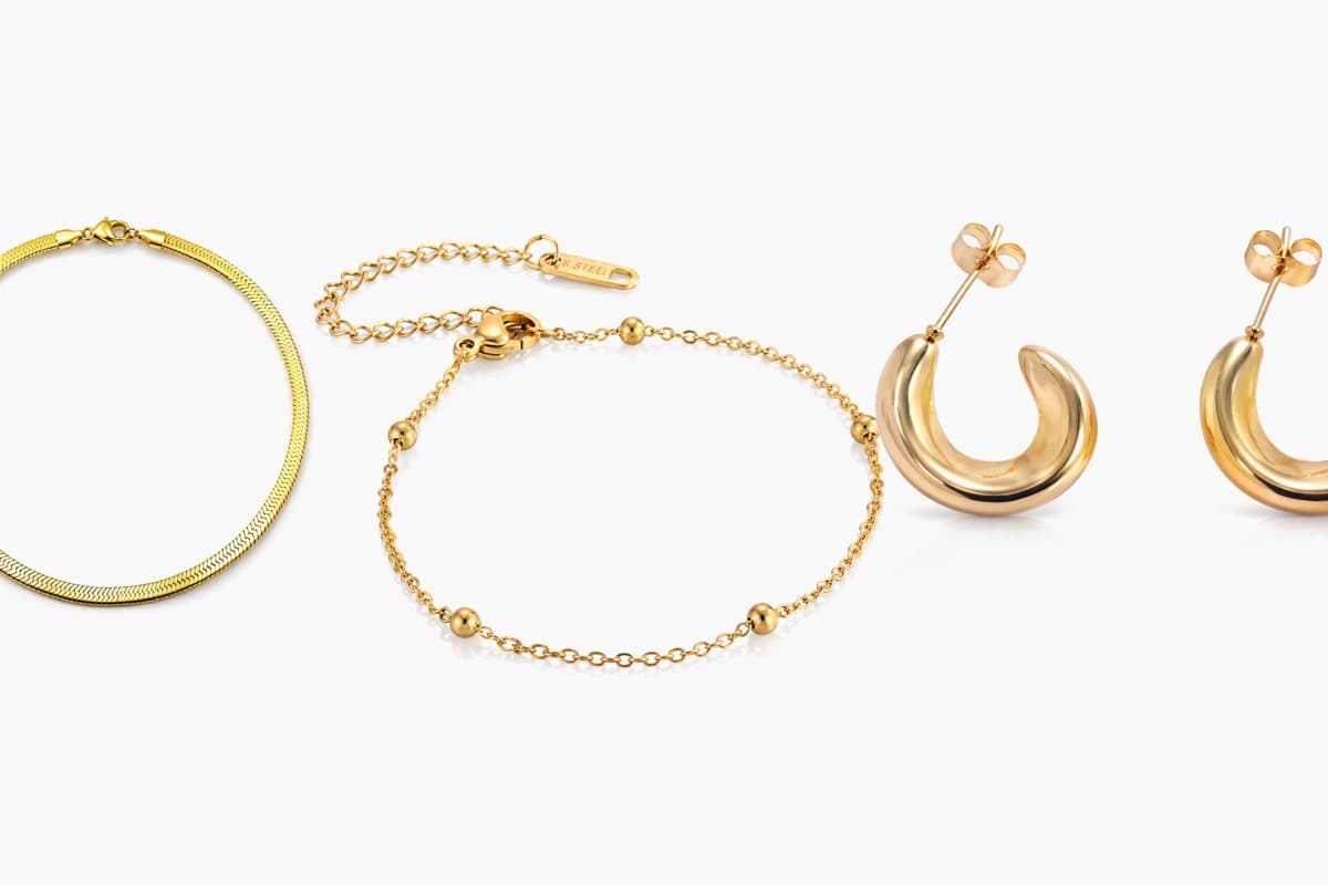 Chunky Crescent Moon Hoop Earrings