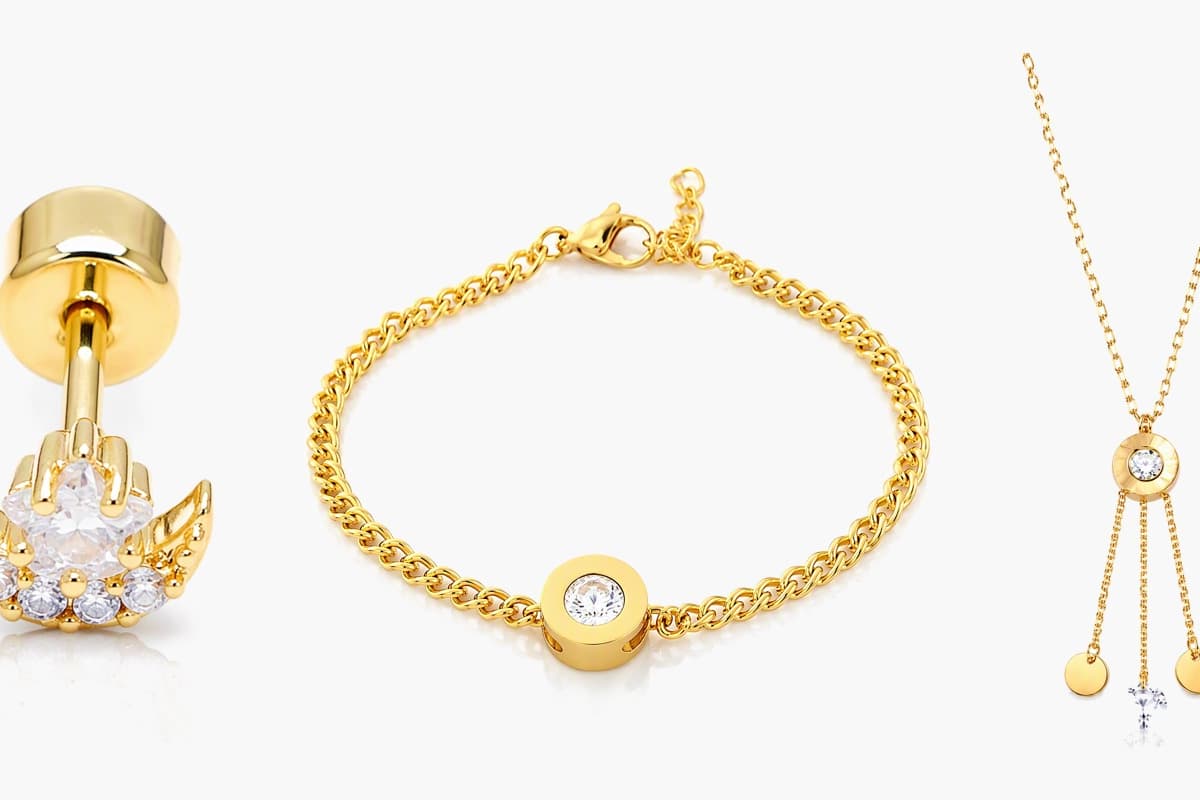 Dainty Mixed Motif Stud Earrings
