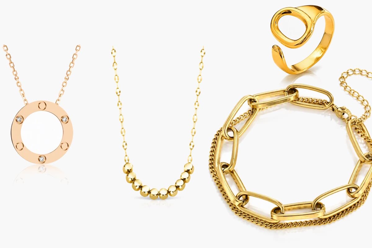 Minimalist Circle Disc Pendant Necklace