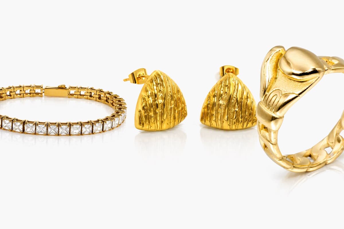 Textured Triangle Drop Earrings