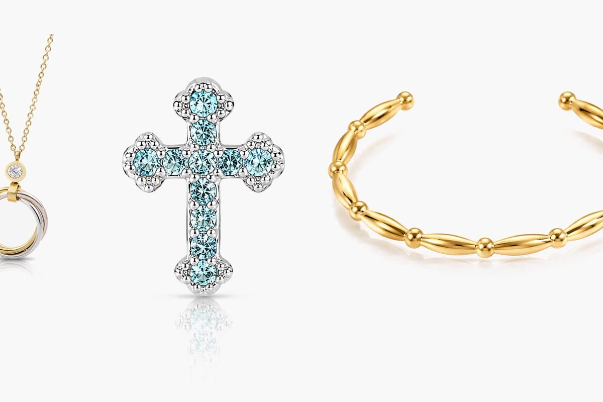 Dainty Cross Stud Earrings