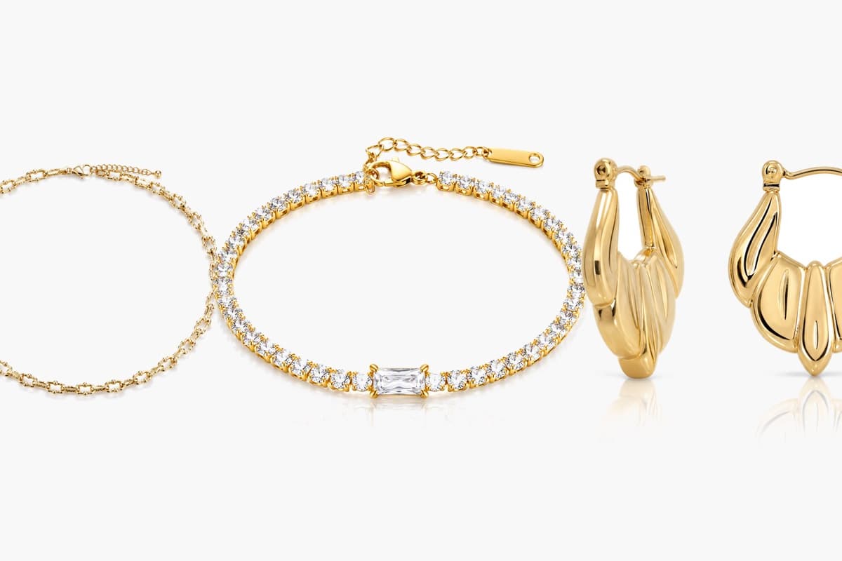 Dainty Beaded Link Chain Necklace