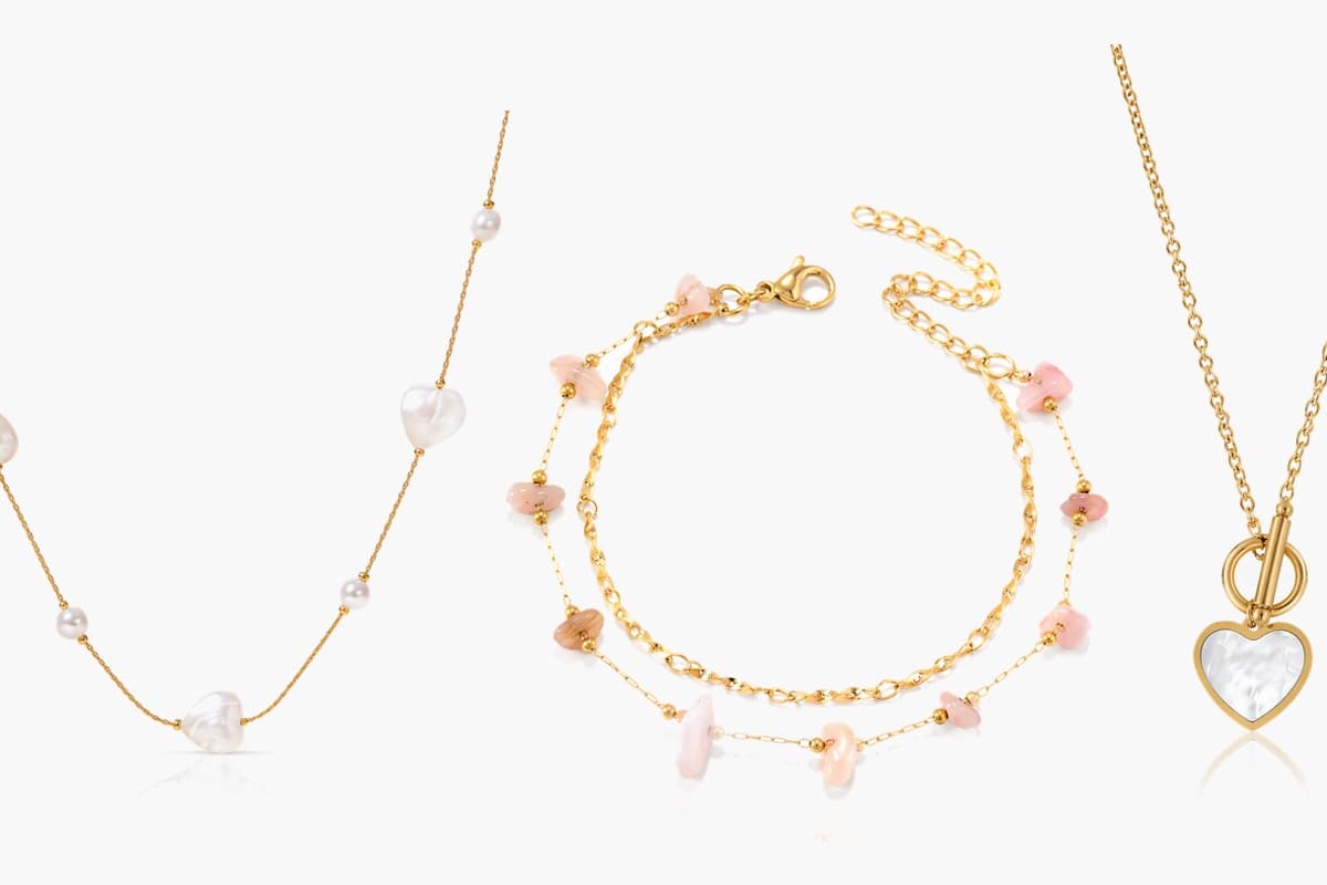 Dainty Heart Chip Chain Bracelet