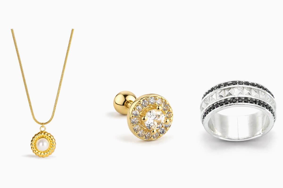 Round Halo Stud Earrings