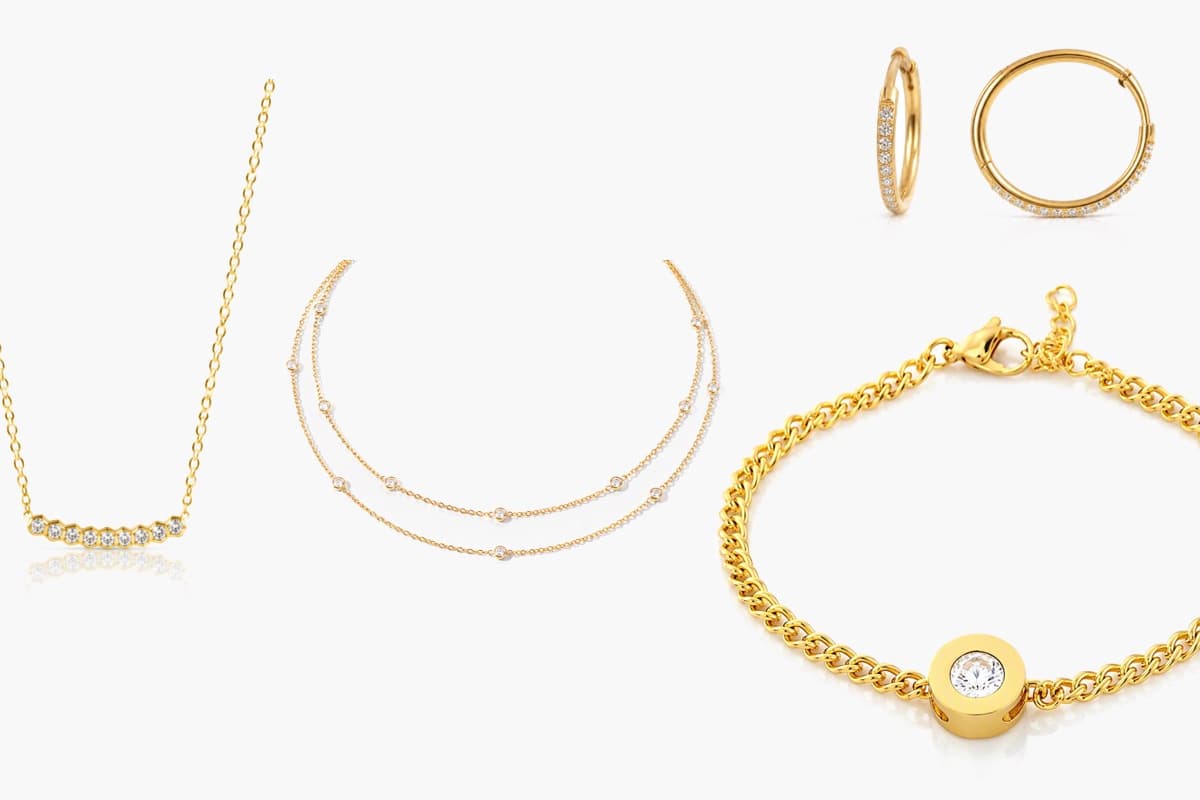Dainty Paved Hoop Earrings