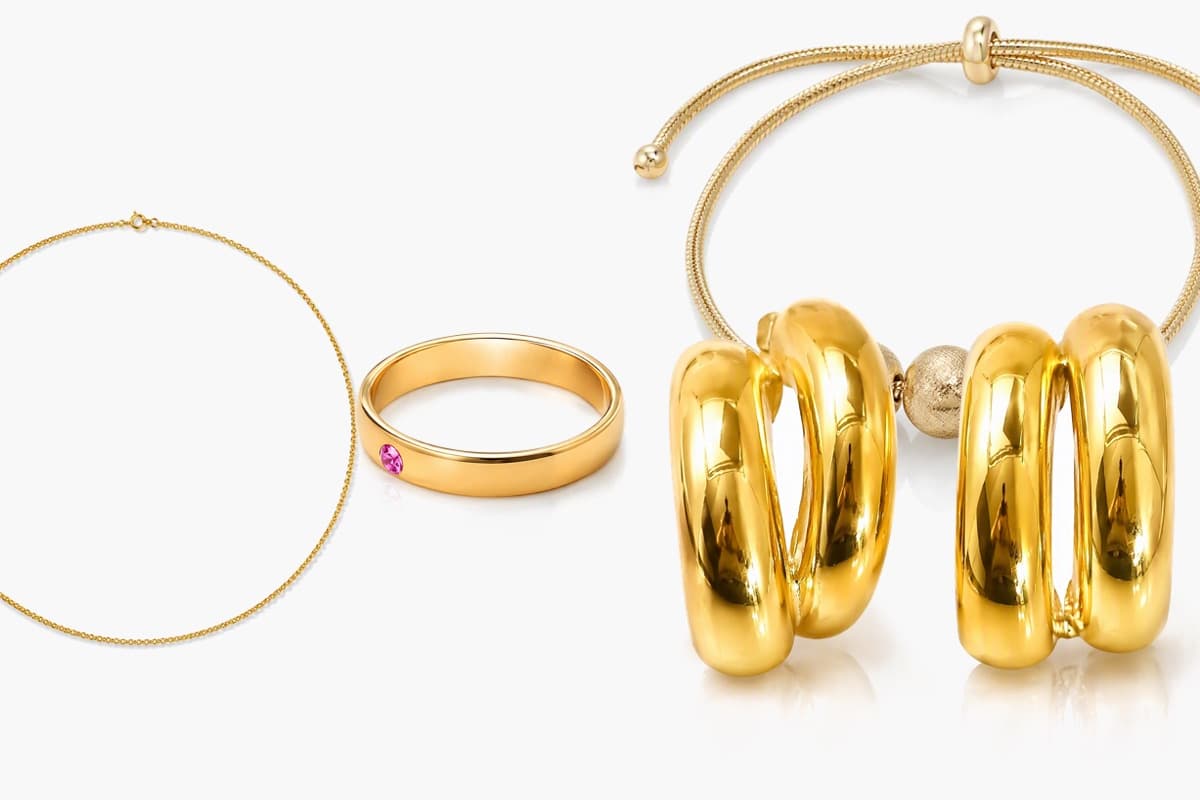 Three-Sphere Snake Chain Bracelet