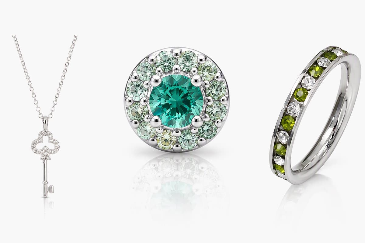 Dainty Square Cluster Stud Earrings