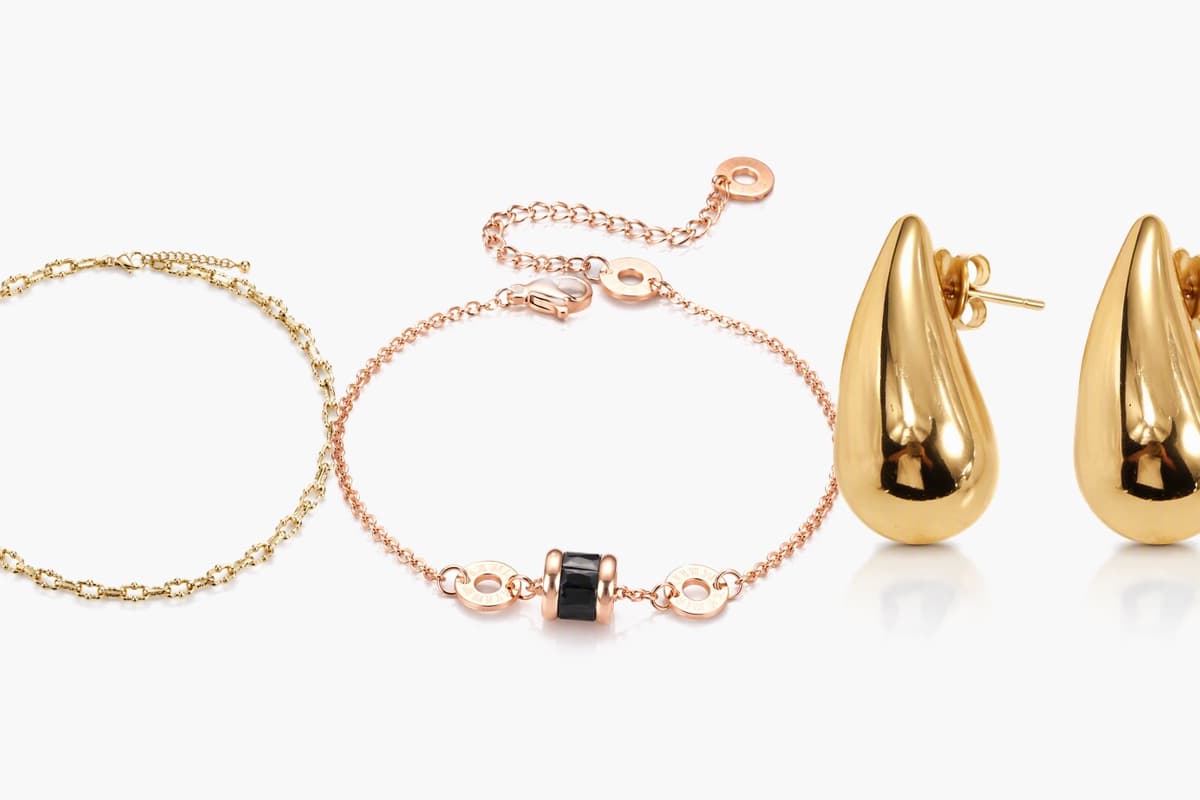 Dainty Beaded Link Chain Necklace