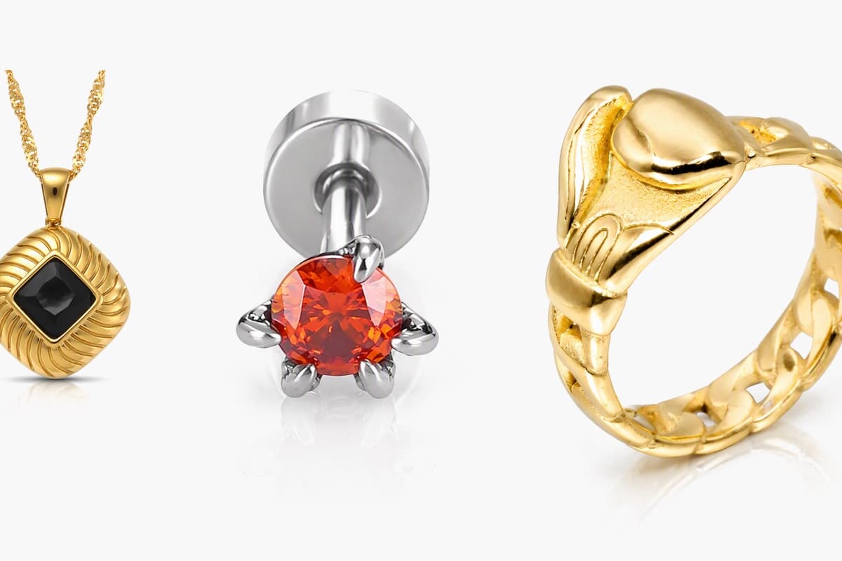 Dainty Round Stone Stud Earrings