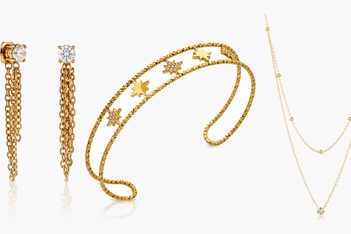 Dainty Chain Drop Earrings