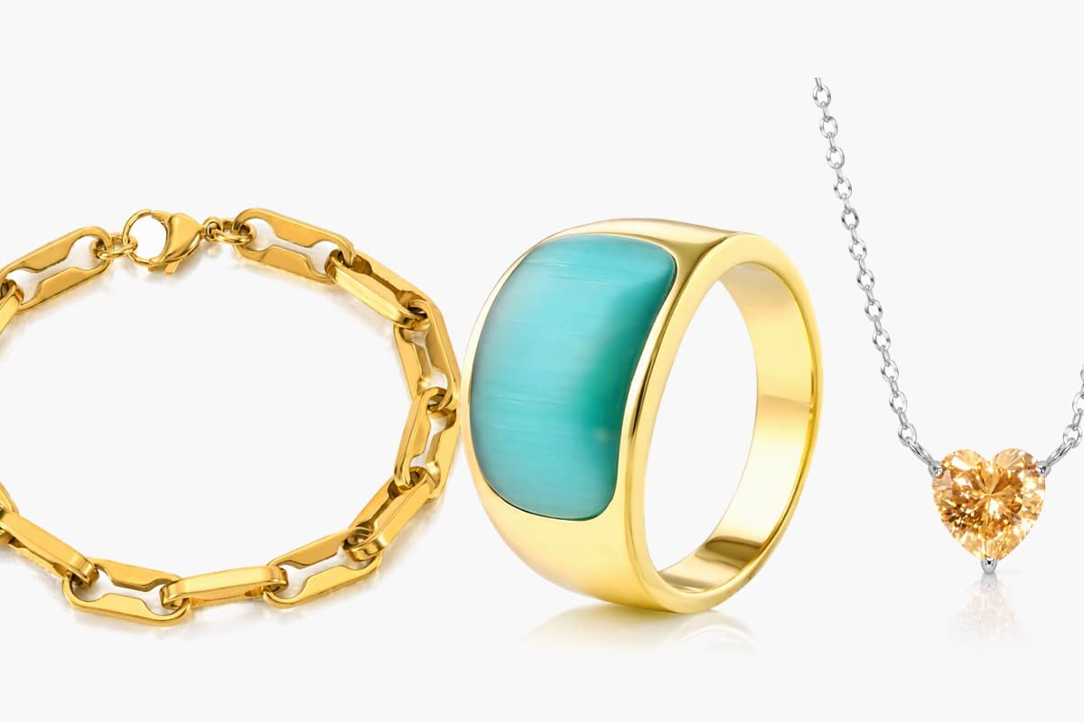 Chunky Rectangular Stone Ring