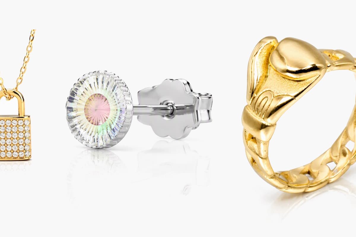 Dainty Ferris Wheel Stud Earrings