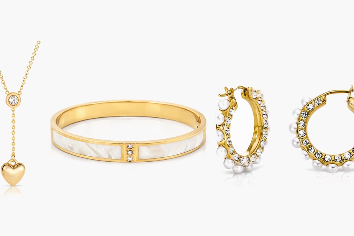 Elegant Inlaid Open Cuff Bangle