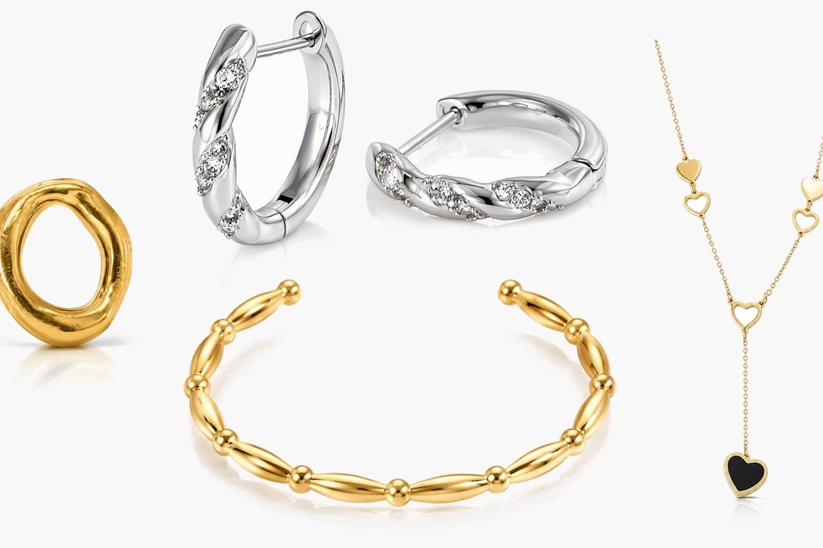 Twisted Band Hoop Earrings