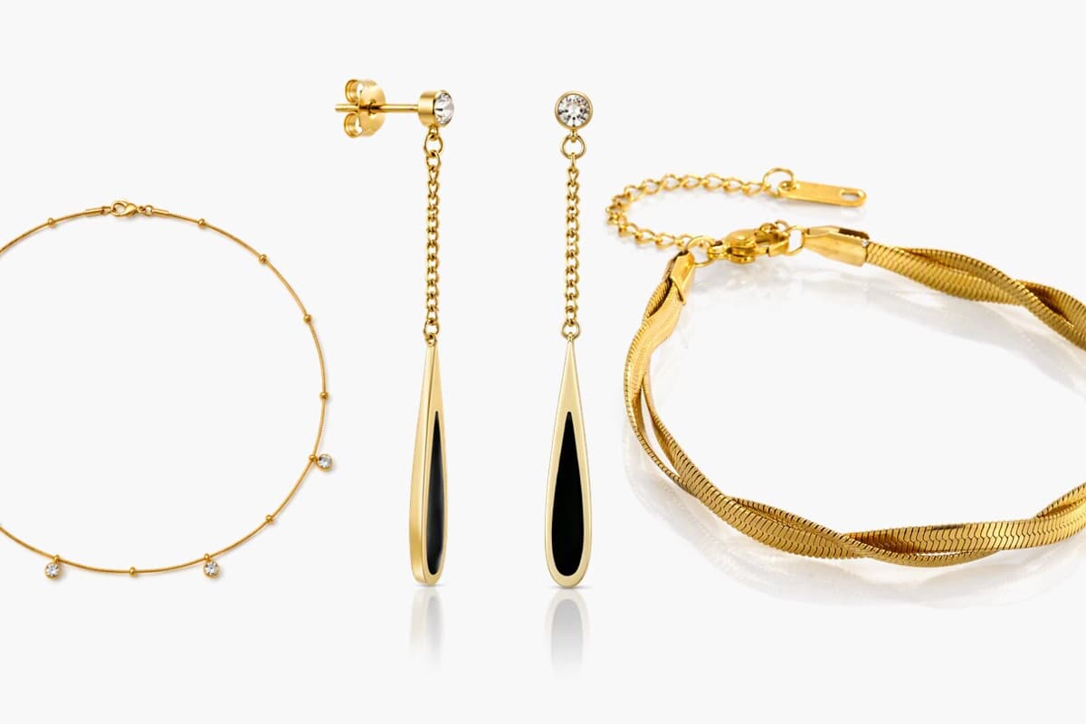 Teardrop Chain Drop Earrings