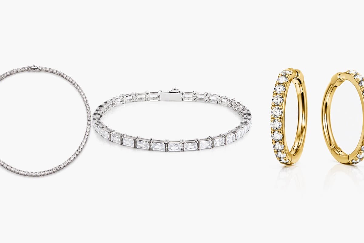Elegant Paved Stone Huggie Earrings
