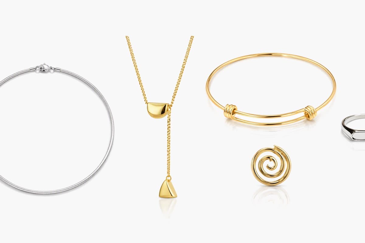 Minimalist Spiral Stud Earrings