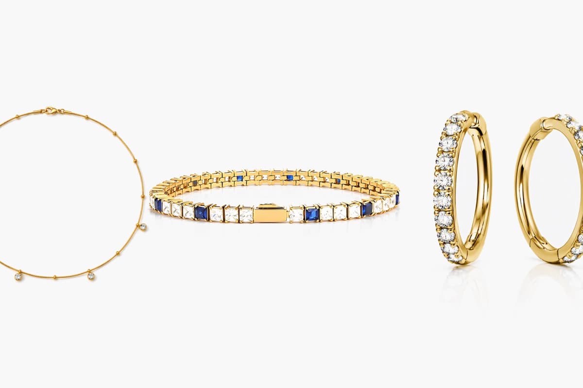 Elegant Paved Stone Huggie Earrings