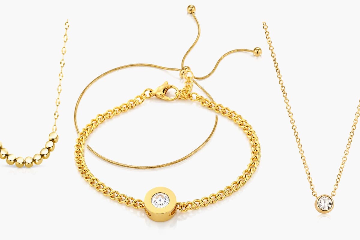 Dainty Single Stone Pendant Necklace