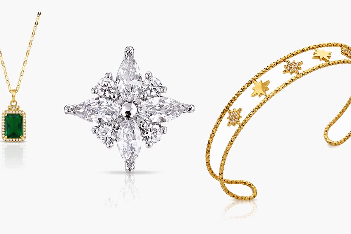Dainty Star Cluster Stud Earrings