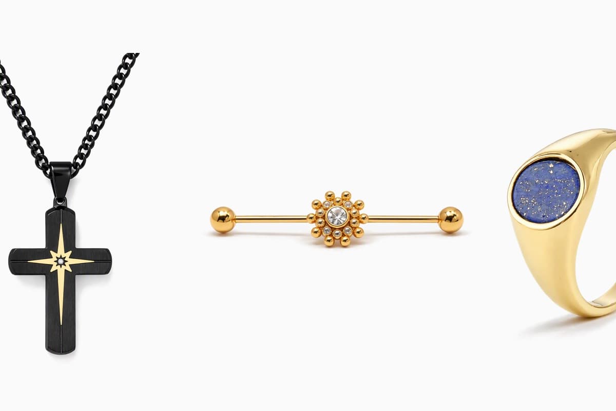 Floral Cluster Gem Barbell