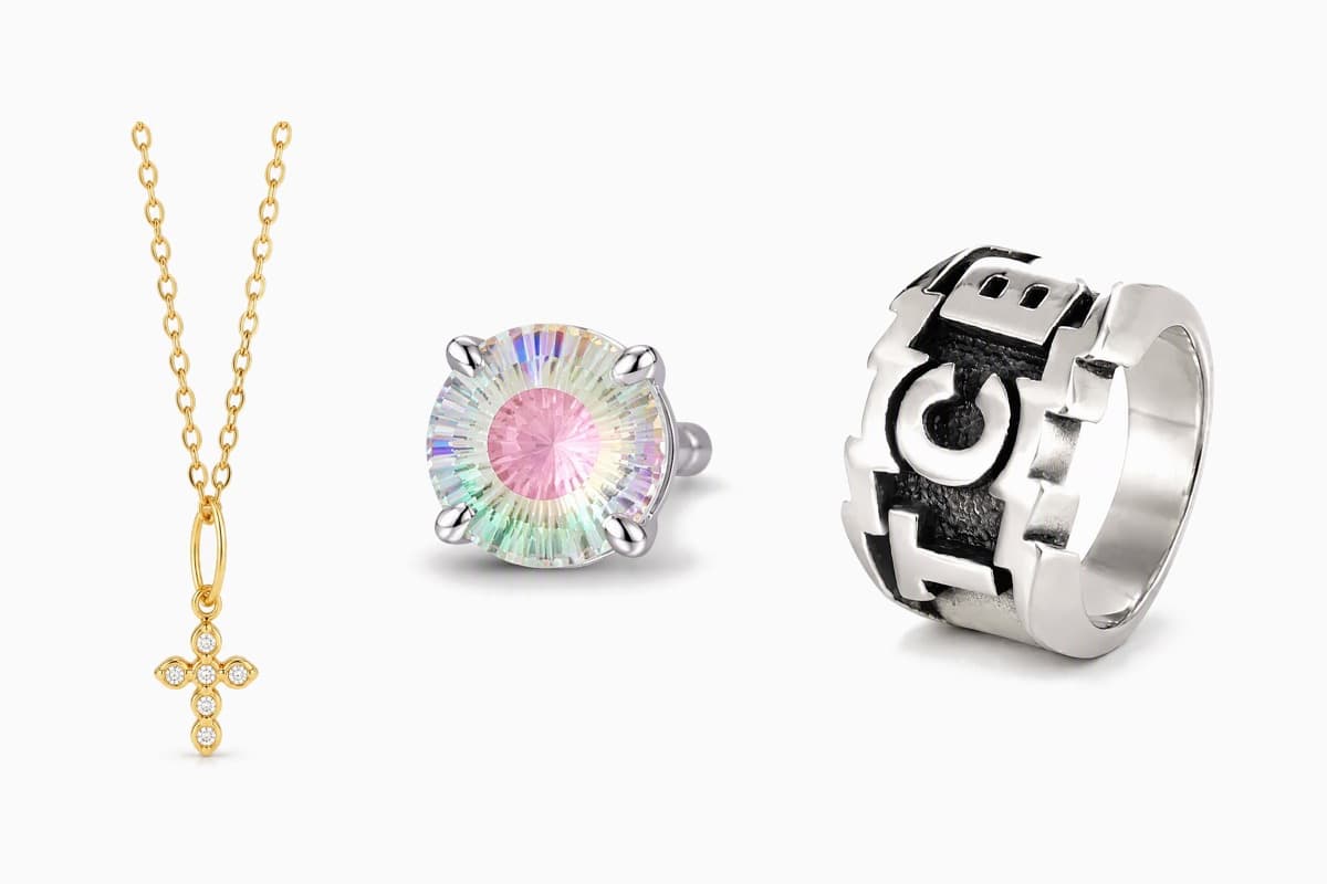 Dainty Ferris Wheel Stud Earrings